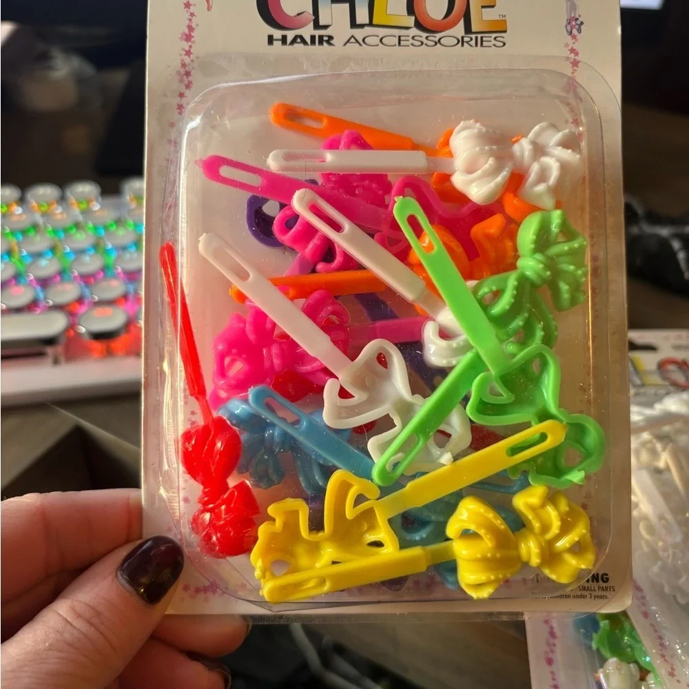 Chloe Colorful Kids Hair Clips Set